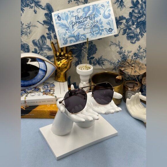 🆕 ALEXANDER MCQUEEN 🧿 NWOT AM0367S-001 Icon Sunglasses, Ruthenium & Black Lens - Picture 2 of 16